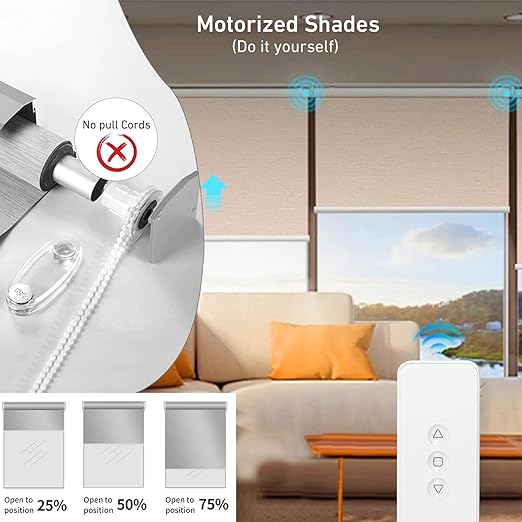 Rollerhouse DC12V EY2512 Shade Motor Electric Blind Motor Remote Control Wired