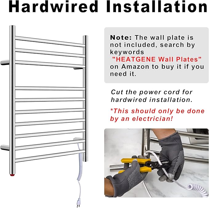 HEATGENE Towel Warmer, Compact Electric Towel Warmer