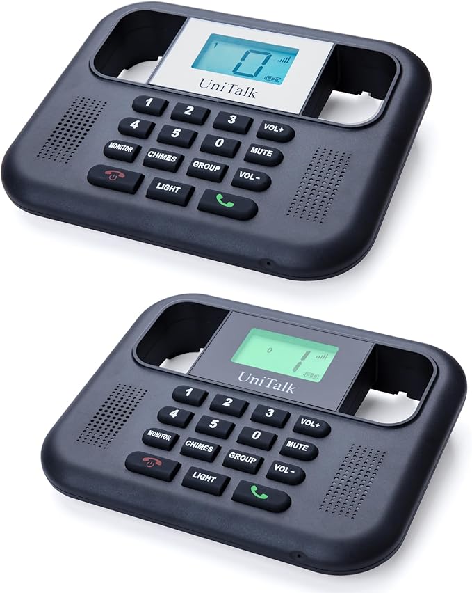 UniTalk Wireless Intercoms for Home & Office, Two-Way Real-time Full-Duplex