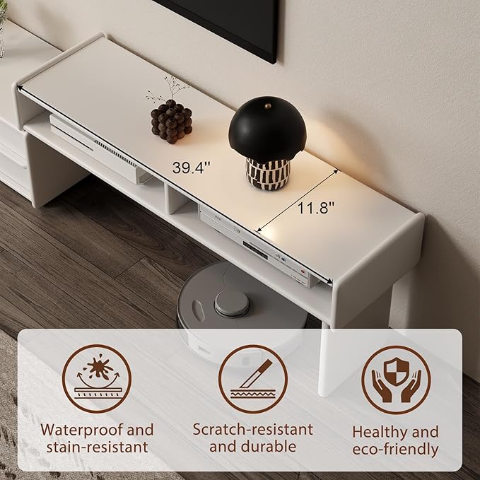 YQJJGL Solid Wood TV Stand for TVs up to 65 Inch， Walnut TV Stand
