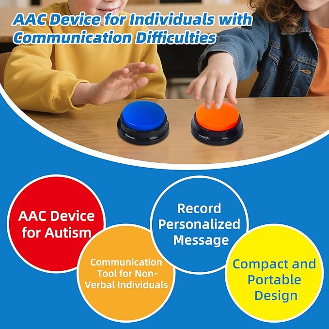 4 Pack Portable AAC Communication Devices