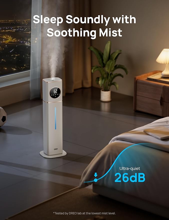 DREO HM735S 11L Smart Humidifier Large Room 700 ft², 100H Cool Mist Air