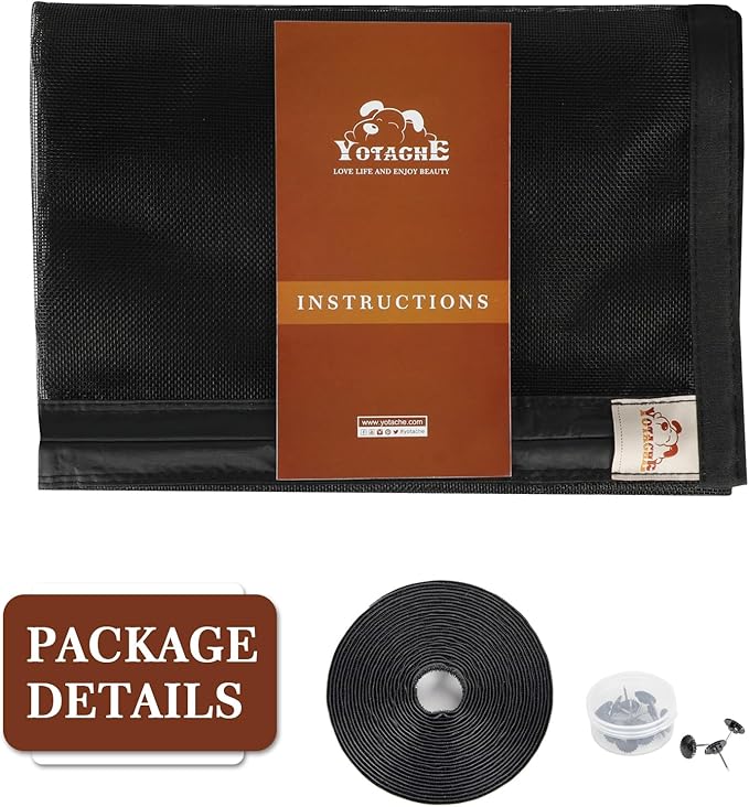 Yotache Magnetic Screen Door fits 72"x78" Doors, Screen Size 74"x79"