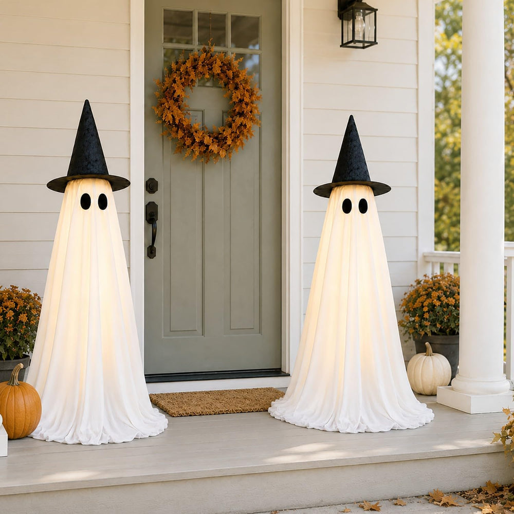 Halloween Ghost Decorations Indoor,Light Up Ghost Decor Indoor - 2 Pack