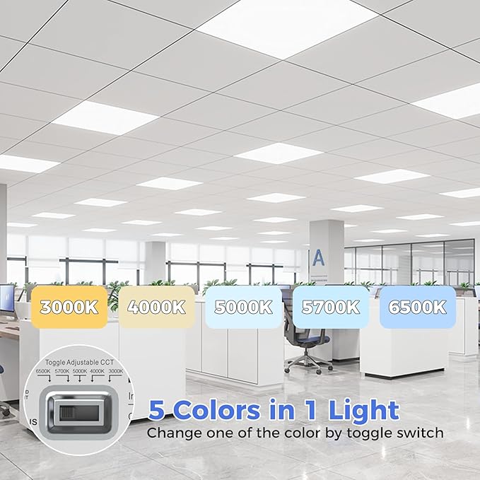 AIKVSXER 4 Pack 2x2 LED Flat Panel Light