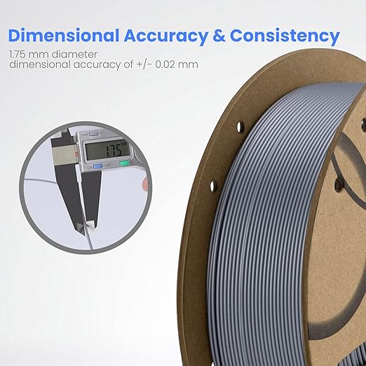 ELEGOO PLA Filament 1.75mm Bundle 4KG, 4 Pack 1kg Cardboard Spool Fits