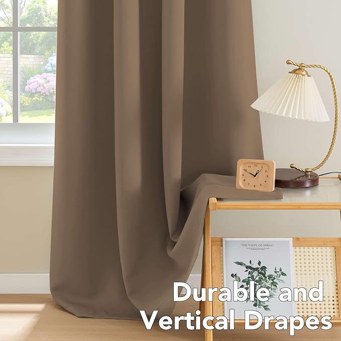 H.VERSAILTEX Thermal Insulated Blackout Window Panels Microfiber (Set of 2)