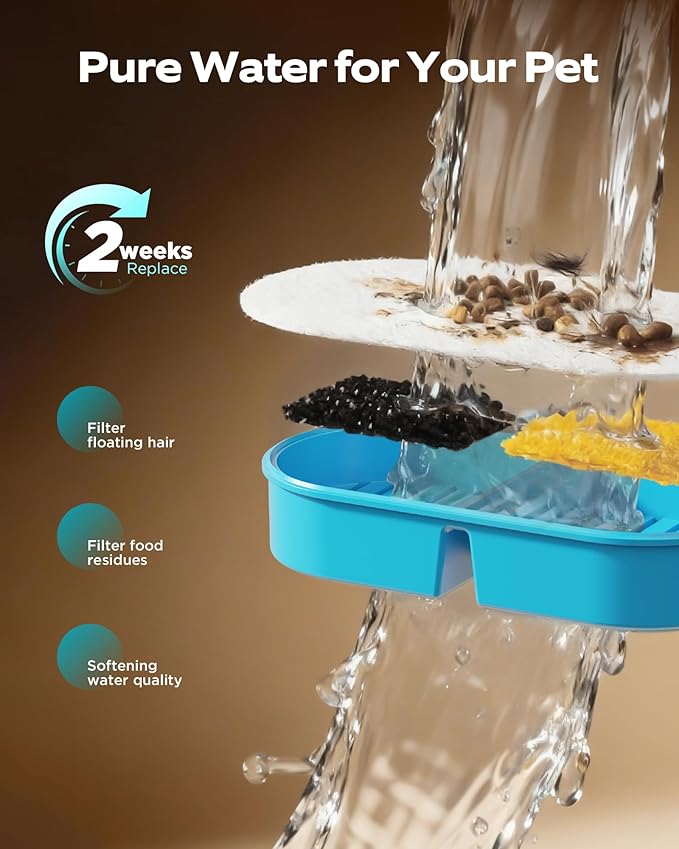 Cordless Cat Water Fountain Wireless: Battery Powered Pet Water Fountains