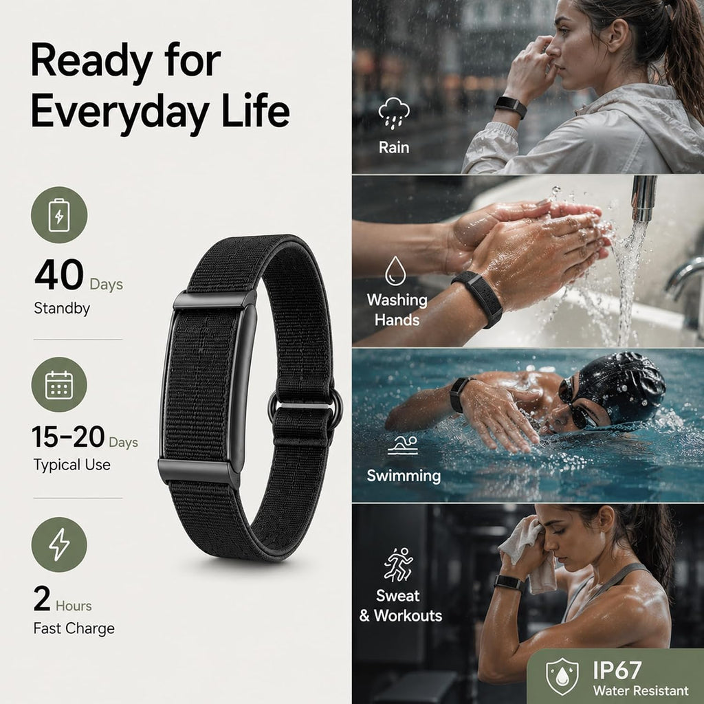 yihou smart fitness tracker for women & men on a desk or shelf