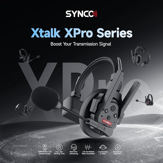 SYNCO XTalk Pro5 XPro X5 2.4GHz Wireless Headset Communication System Random (5Pcs)