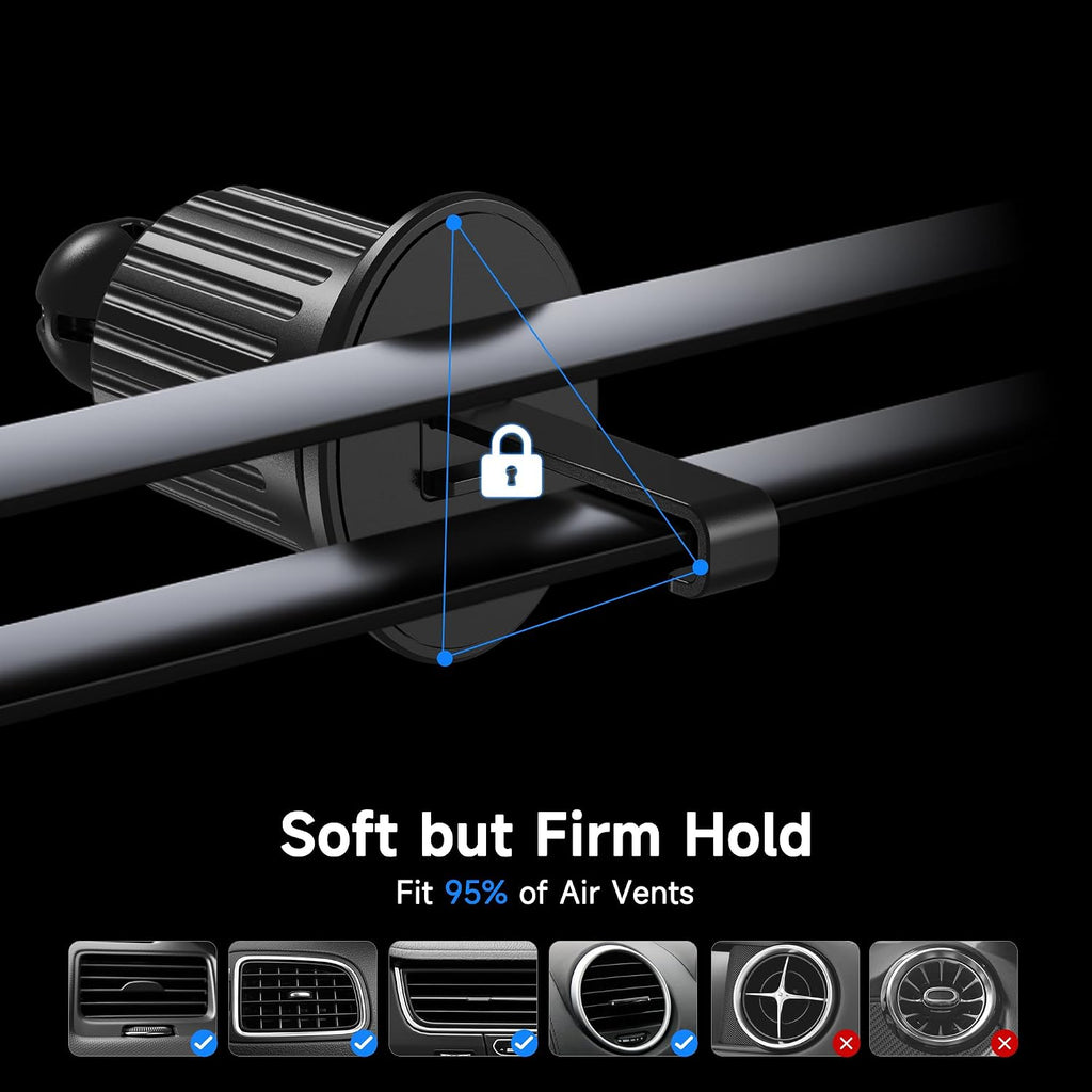for 25W MagSafe Car Mount Charger with Built-in Cooling Fan