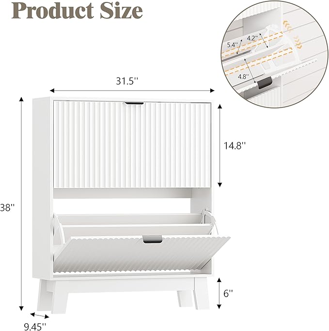 Shoe Cabinet Storage for Entryway