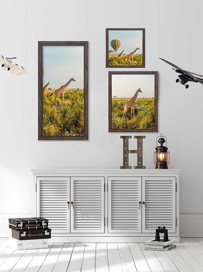 TKYGU 11x14 Picture Frame Set of 3, Wooden Frame 14x11 Wall Gallery Poster