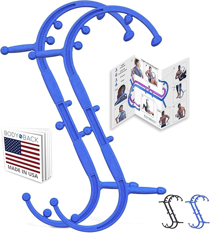 Body Back Buddy Elite Trigger Point Massage Tool, Neck and Back Massager