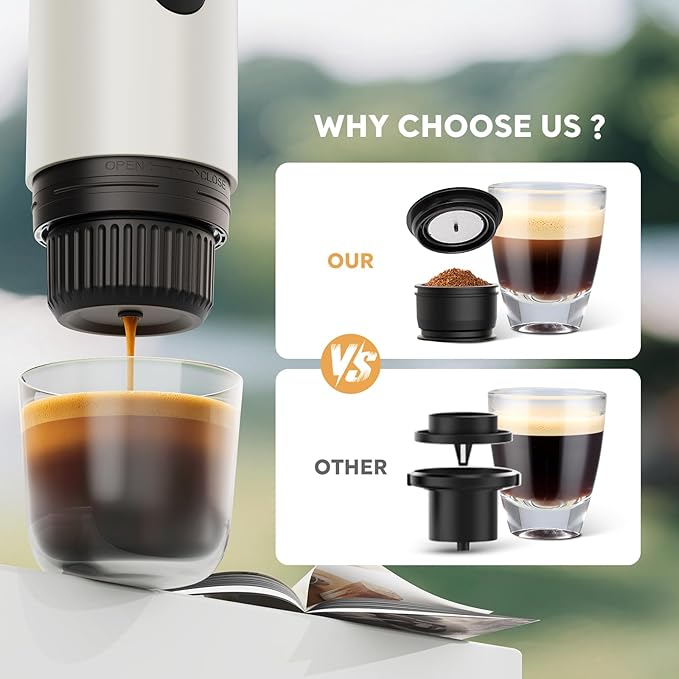 Portable Espresso Machine, Travel Coffee Maker