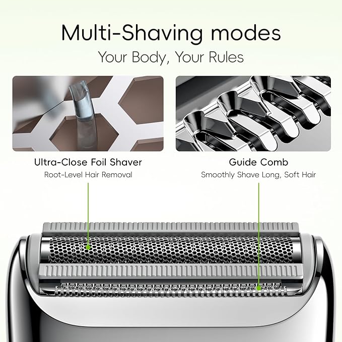 yoose Electric Razors for Women, IPX7 Alloy Body Bikini Trimmer for Women