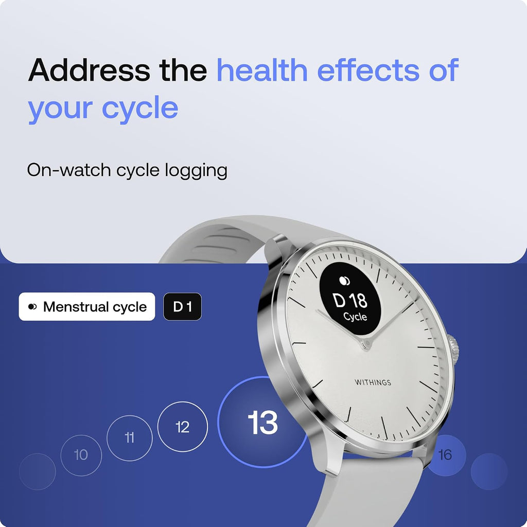 withings scanwatch light - hybrid smartwatch, 24/7 heart, package contents
