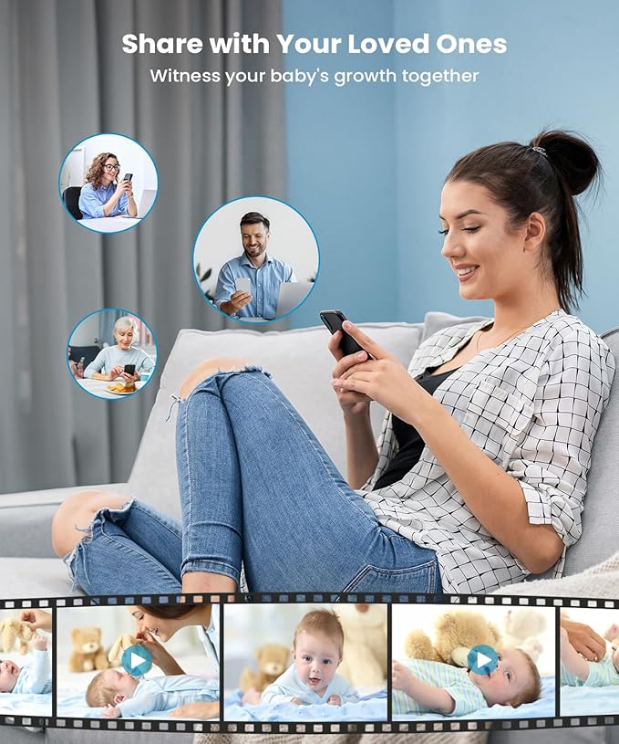 ieGeek 5.5" Baby Monitor, Audio Monitor