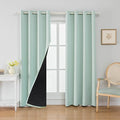 Anytime 100% Blackout Curtain 2 Panels Set, Thermal Insulated Window Drapes