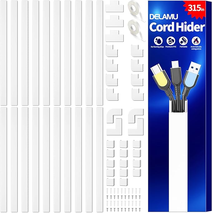 Delamu Cord Hider, 315in Wire Covers