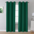 DUALIFE Christmas Green Blackout Curtains