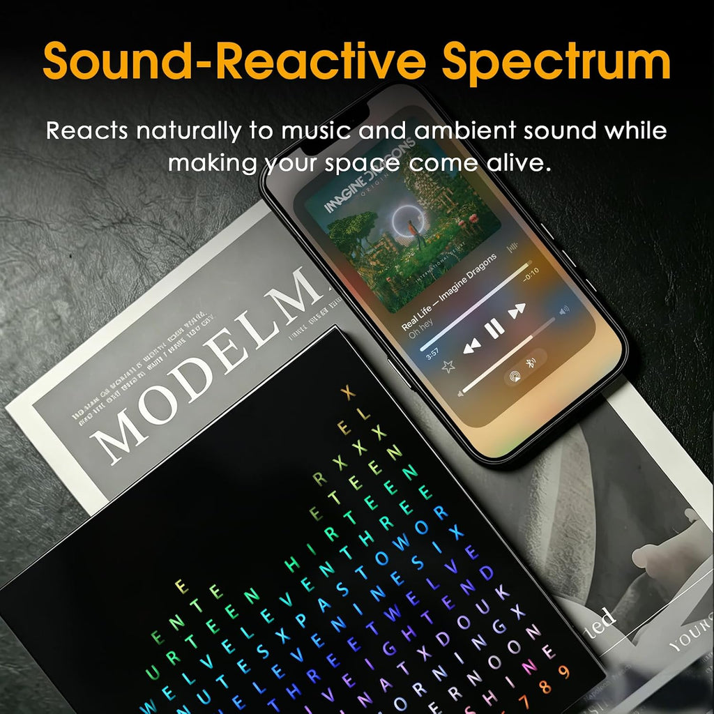 Douk Audio Desktop Word Clock: Music Spectrum Display (TX1)