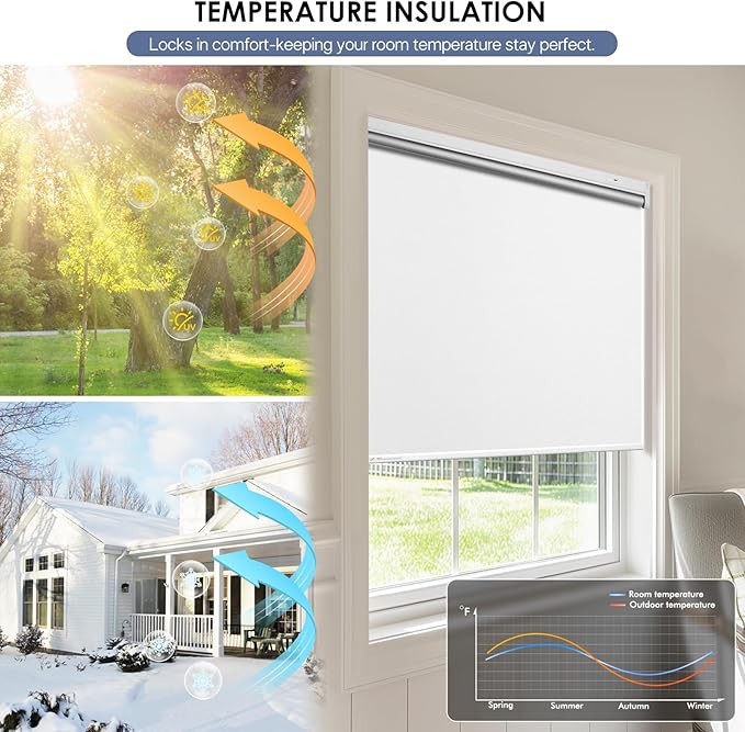 Motorized Blackout Smart Roller Blinds