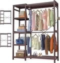 Homykic Bamboo Clothes Rack Garment Rack