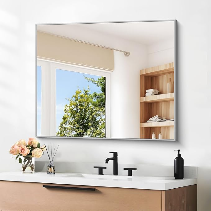 30" x 30"Bathroom Mirror, Decorative Rectangular Vanity Mirror