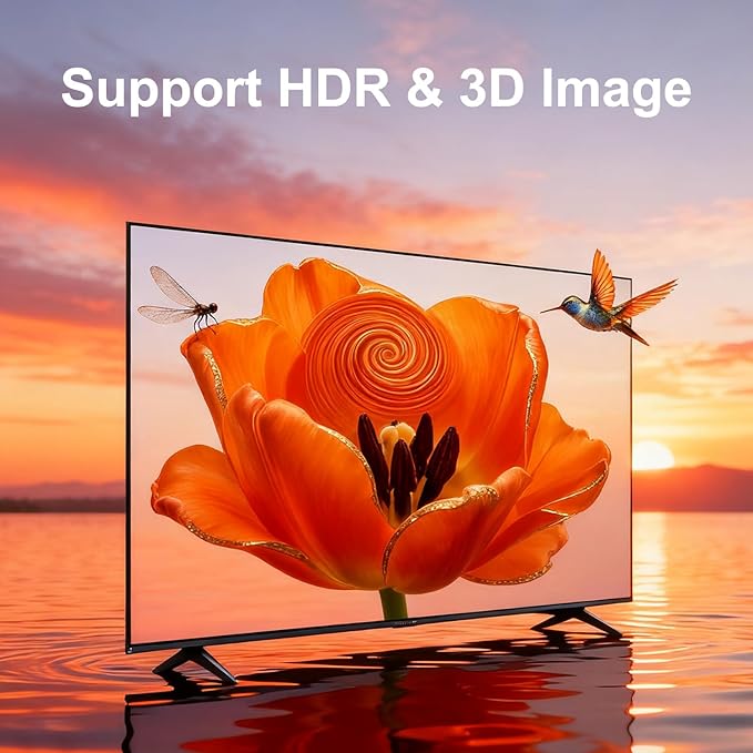 8K 5 in to 1 Out HDMI Switcher，5 Way HDMI Converter & Infrared Remote Control