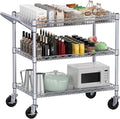 WDT 990Lbs Capacity Heavy Duty Rolling Utility Cart, NSF Rolling Carts