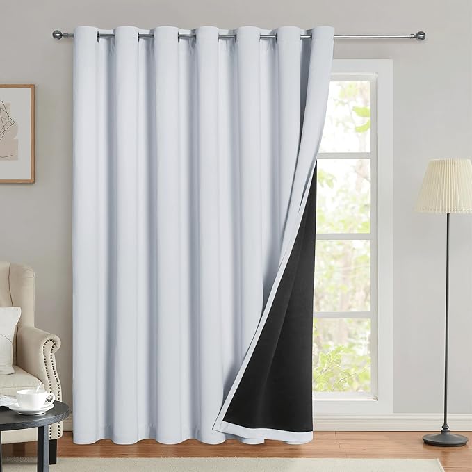 Beauoop 100% Blackout Curtains 84 Inches Long