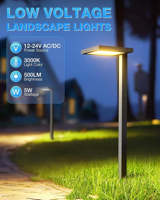 SUNVIE Low Voltage Landscape Lighting (8 Pack)