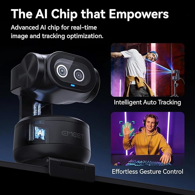 EMEET PIXY Dual-Camera AI-Powered PTZ Camera 4K