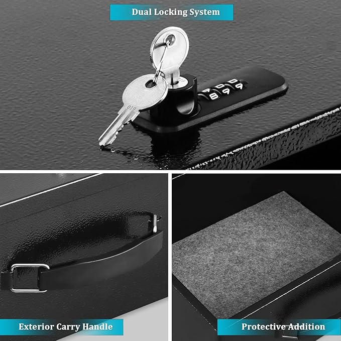 Dalmbox Portable Metal Safe Box