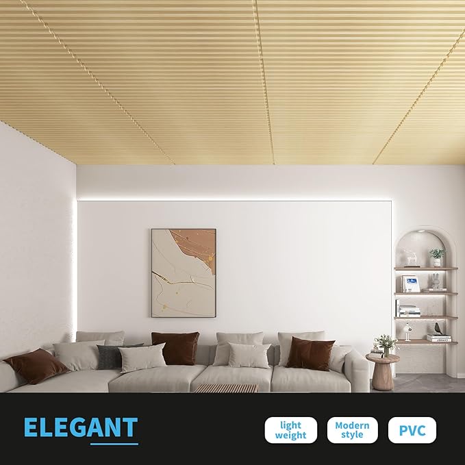 Art3d 12-Pack Slat Design 3D Wall Panels
