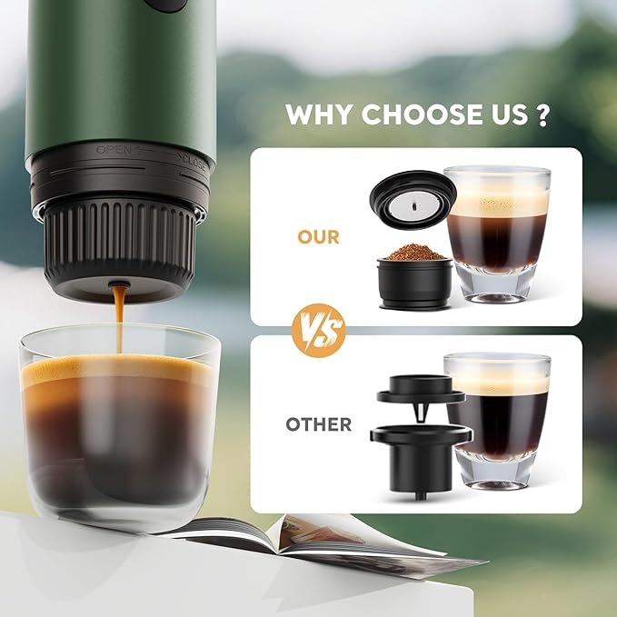 Portable Electric Espresso Machine, Travel Coffee Maker