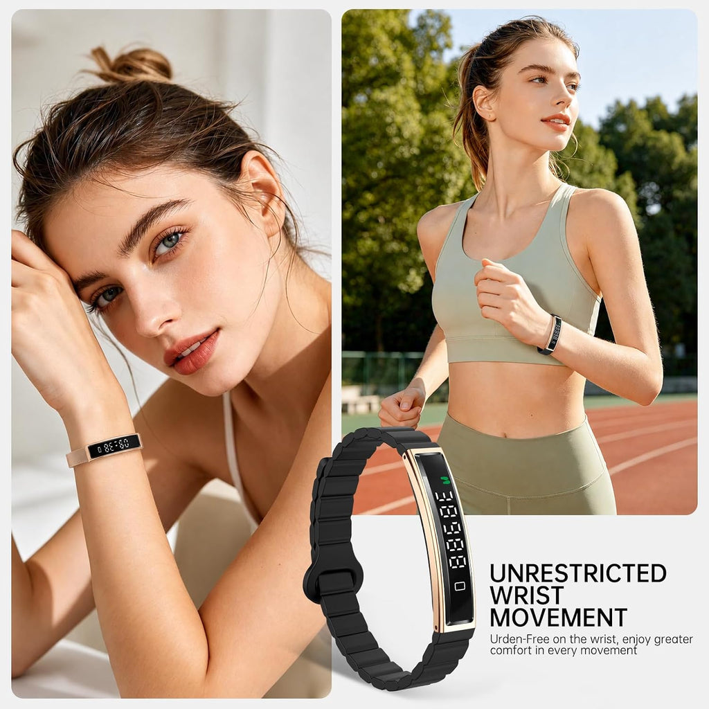 smart bracelet for women men fitness health tracker showing dimensions