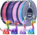 SUNLU Rainbow PLA Filament 1.75mm, 250g Spool Bundle, 3D Printer Filament