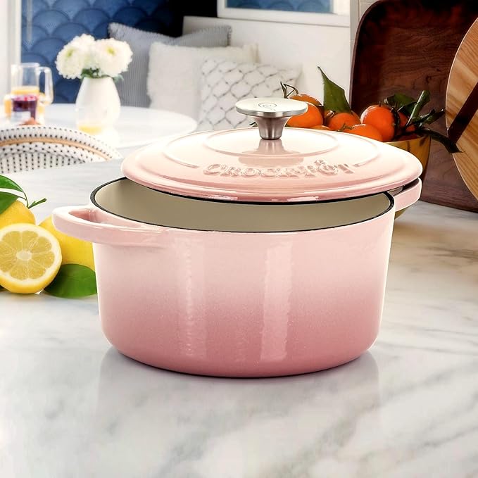 Crock-Pot Artisan Round Enameled Cast Iron Dutch Oven, Pistachio Green
