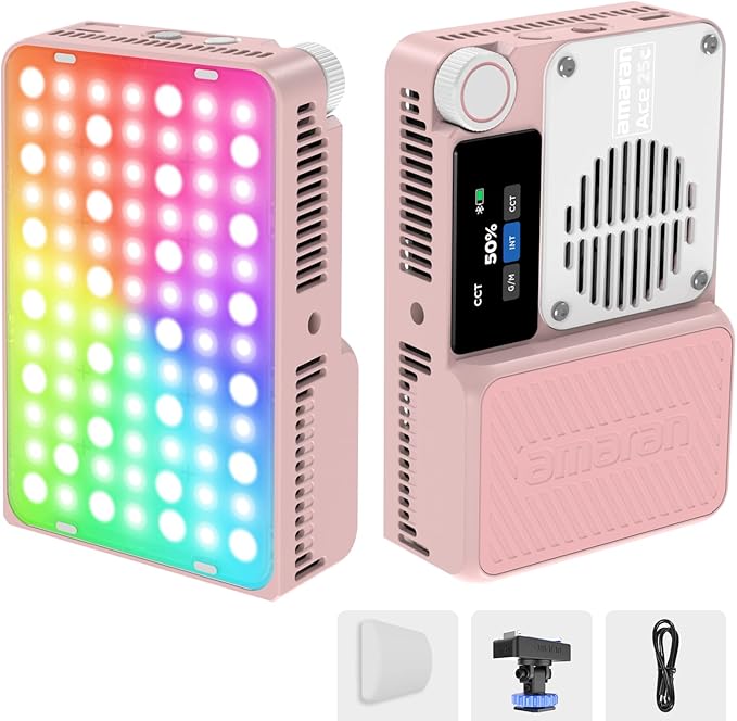 Amaran Ace 25c Pocket RGBWW LED Light, Boost Mode Up to 32W, Full-Color Mini