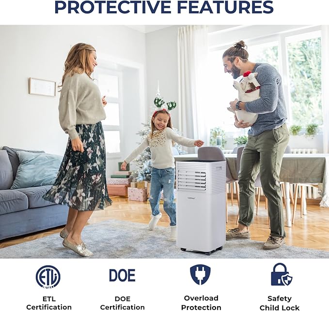 COSTWAY Portable Air Conditioner, 10000 BTU AC Cooling