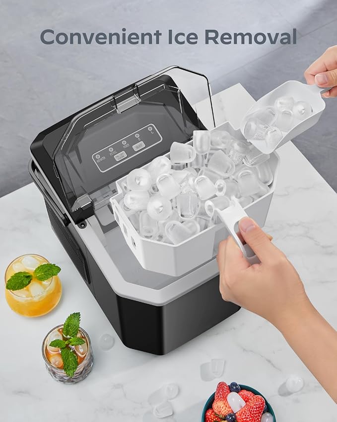 Silonn Ice Maker Countertop, Portable Ice Machine