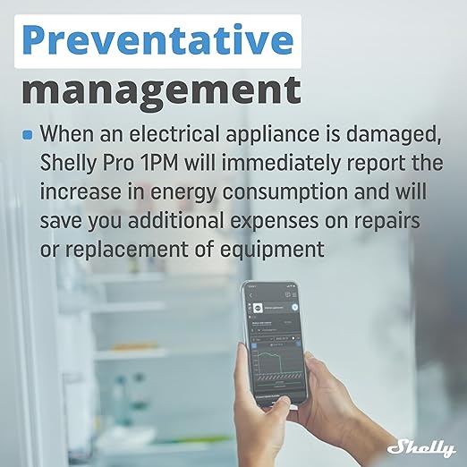 Shelly Pro 1PM | Wi-Fi & LAN, 1-Channel Smart Relay Switch