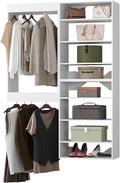 Modular Closet System, Wood Closet Tower Storage