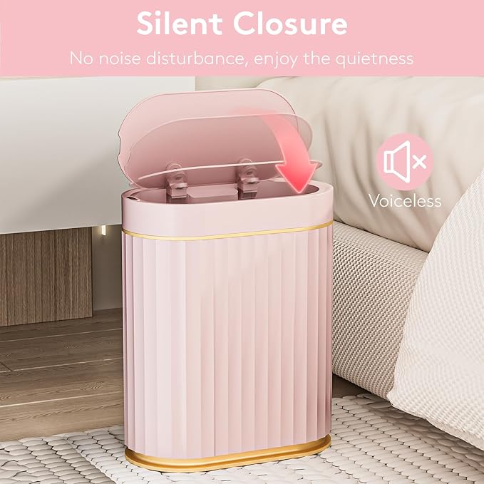 ELPHECO Sensor Trash Can 2 Gallon Waterproof Motion Sensor Trash Can, Automatic