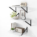 Heimlove Deep Floating Shelves for Wall, 12 Inch Deep Floating Shelves Set of 3