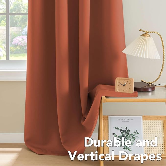 H.VERSAILTEX Holiday Decor Thermal Insulated Blackout Curtains (Set of 2)