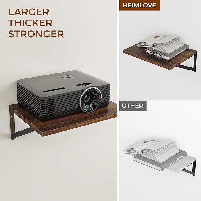 Heimlove 24" W x 12" D Wall Shelves (Set of 3)