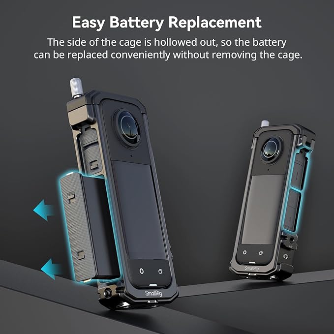 SMALLRIG Cage for Insta360 X4, Aluminum Protective Case for Insta 360 X4